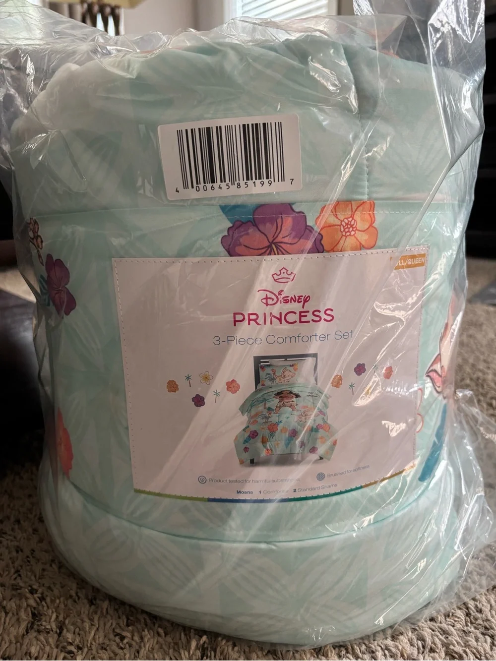 Disney Princess Moana Full Queen 3 Pc Comforter Set Kids NEW Sealed Kohl’s